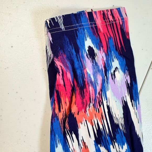 NWOT Just Be Women’s Multi Color Leggings - Ankle Length No Pockets - Size 1XL - Picture 2 of 5